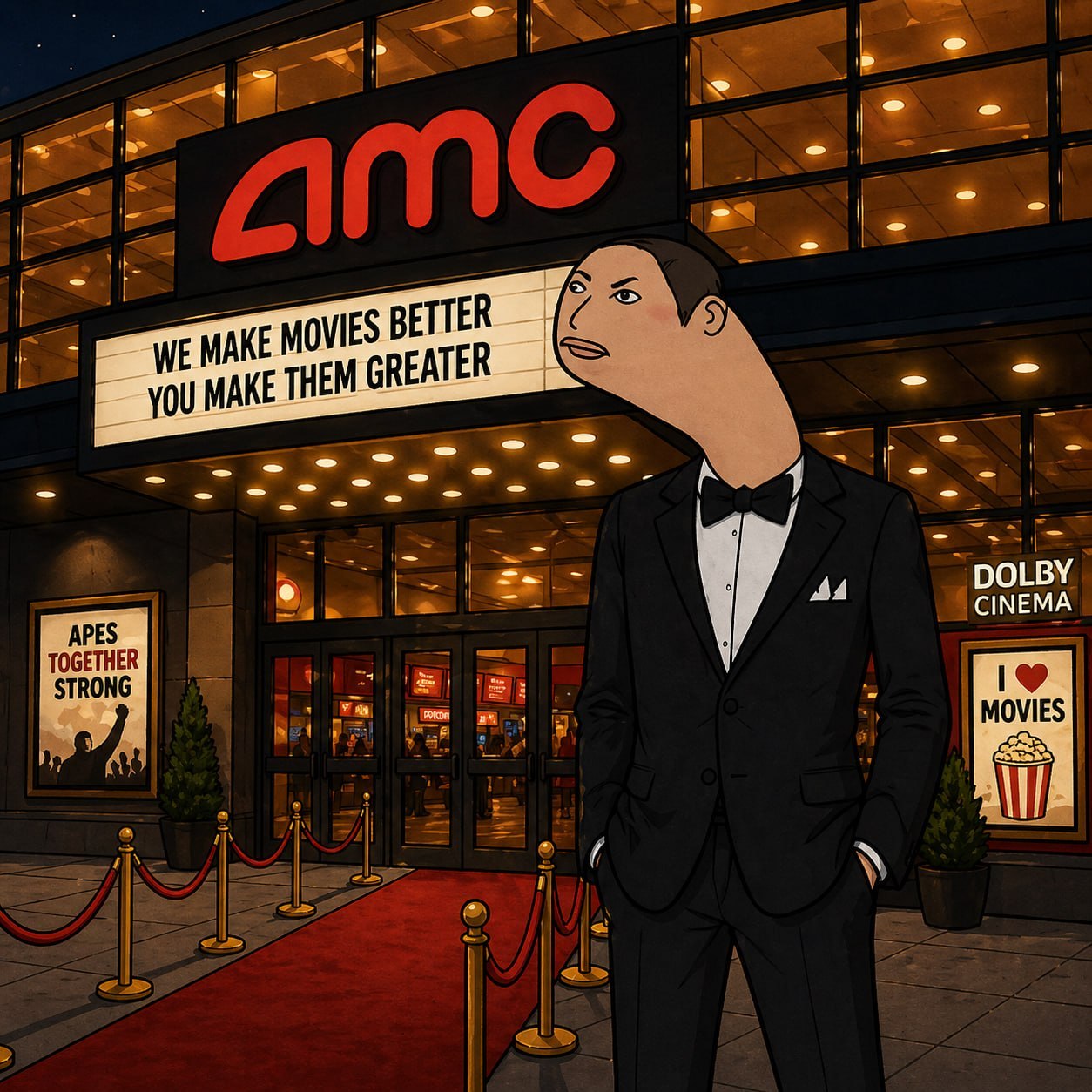The Cendorr at the AMC theater red carpet